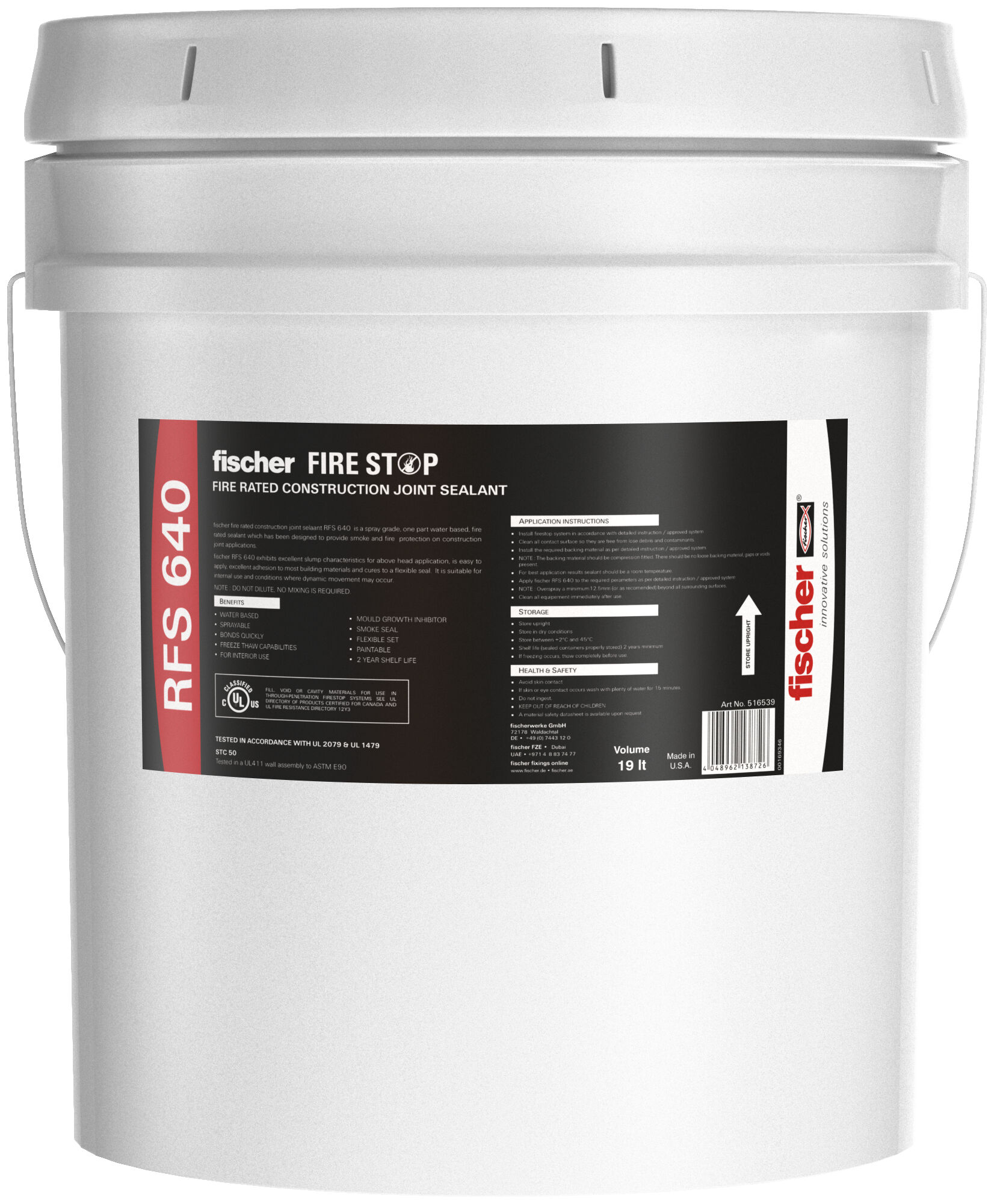 FireStop fischer fixings